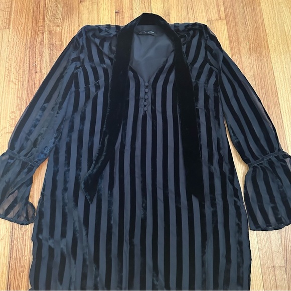 REVOLVE XS Mini Dress House of Harlow 1960 Multi Stripe WovenVelvet Stripes(T) - Picture 2 of 15